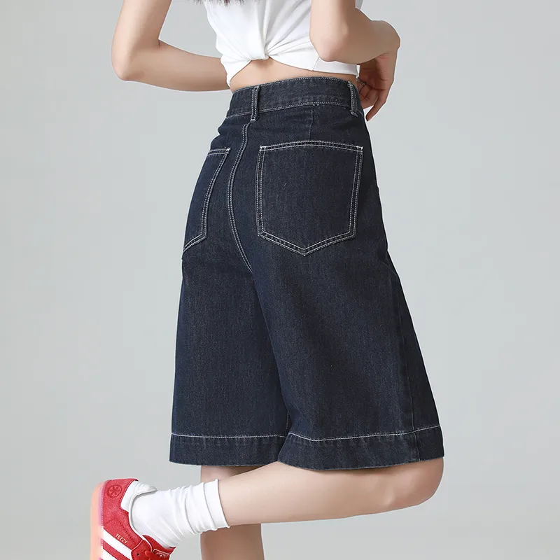 MM Denim Shorts Women's Dark Blue-1