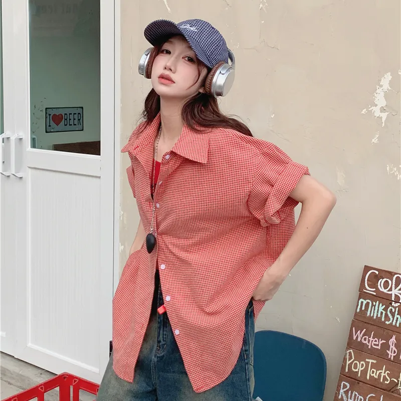 Mm Shirts Women's Red Plaid-3