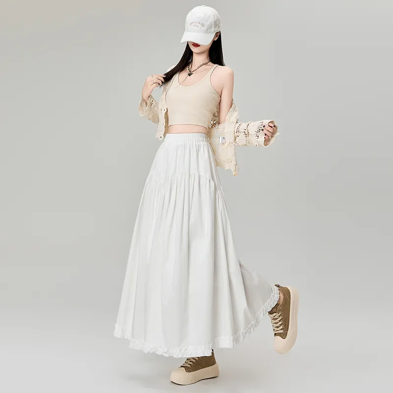 Mm Casual Long Skirts Women's-3