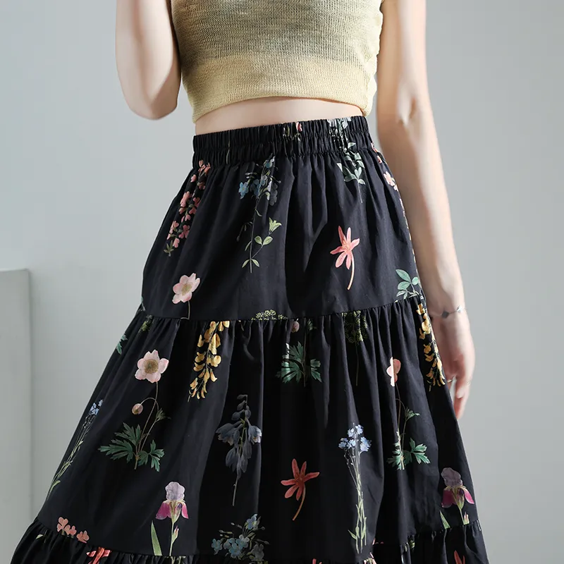 Mm Casual Long Skirts Women's-4