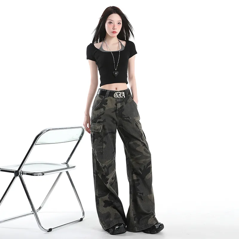 Mm Cargo Pants Women's Army Green-3