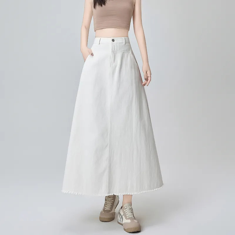 Mm Denim Long Skirts Women's-4
