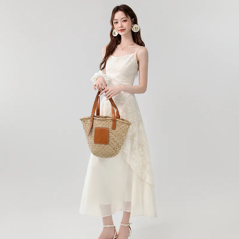 Mm Slip Dresses Women's Apricot-3