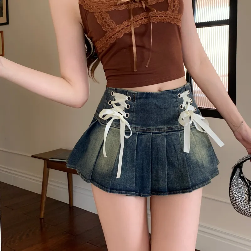 Mm Denim Short Skirts Women's-6