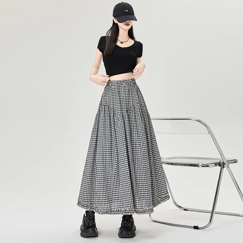 Mm Casual Long Skirts Women's-12