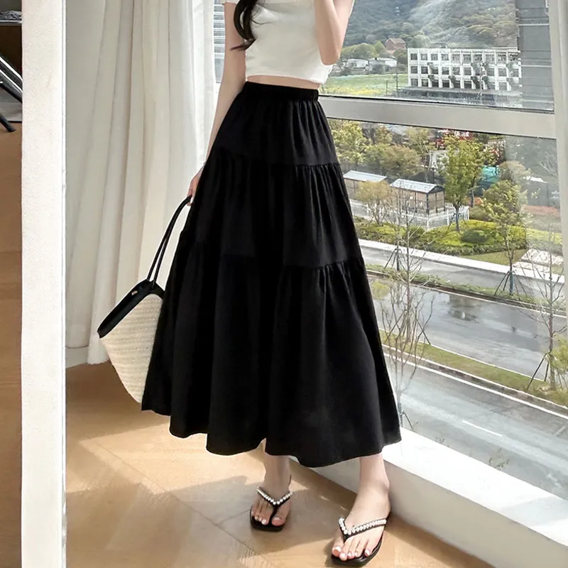 Mm Casual Long Skirts Women's-3