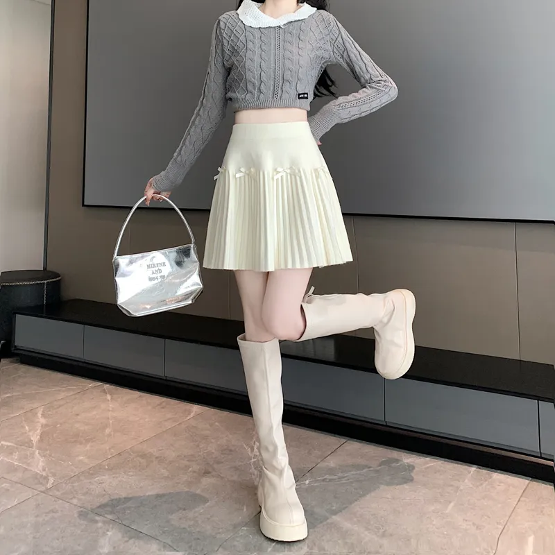 MM Casual Short Skirts For Fall And Winter Women's-3