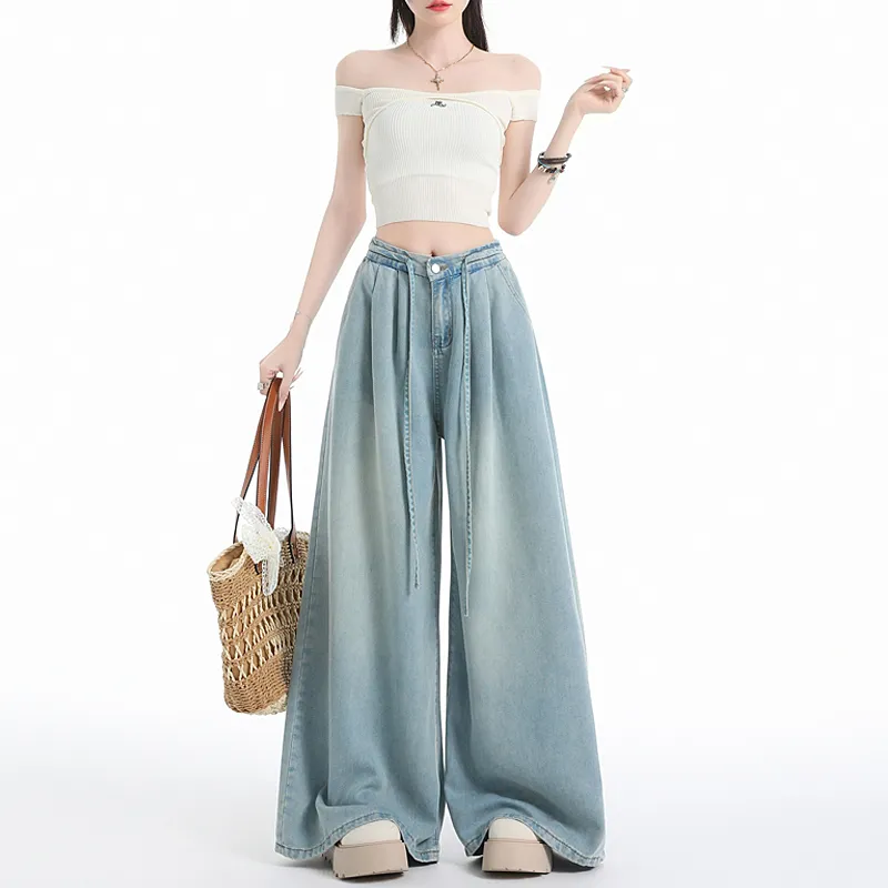 Mm Casual Pants Women's Nostalgic Blue-6