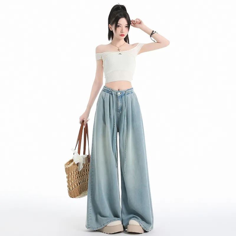 Mm Casual Pants Women's Nostalgic Blue-2