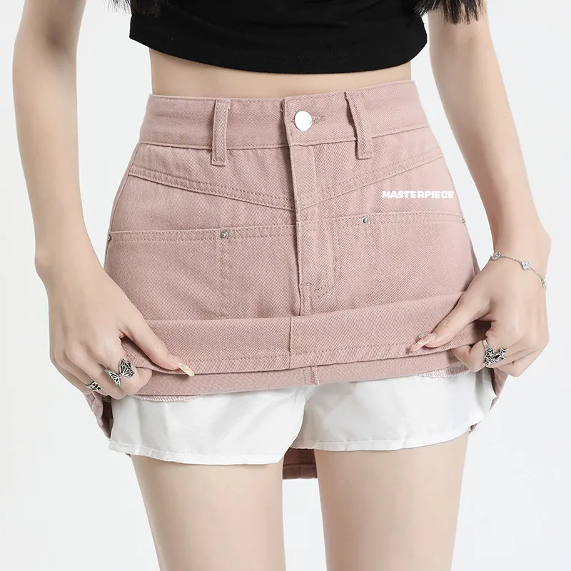 Mm Denim Short Skirts Women's-4