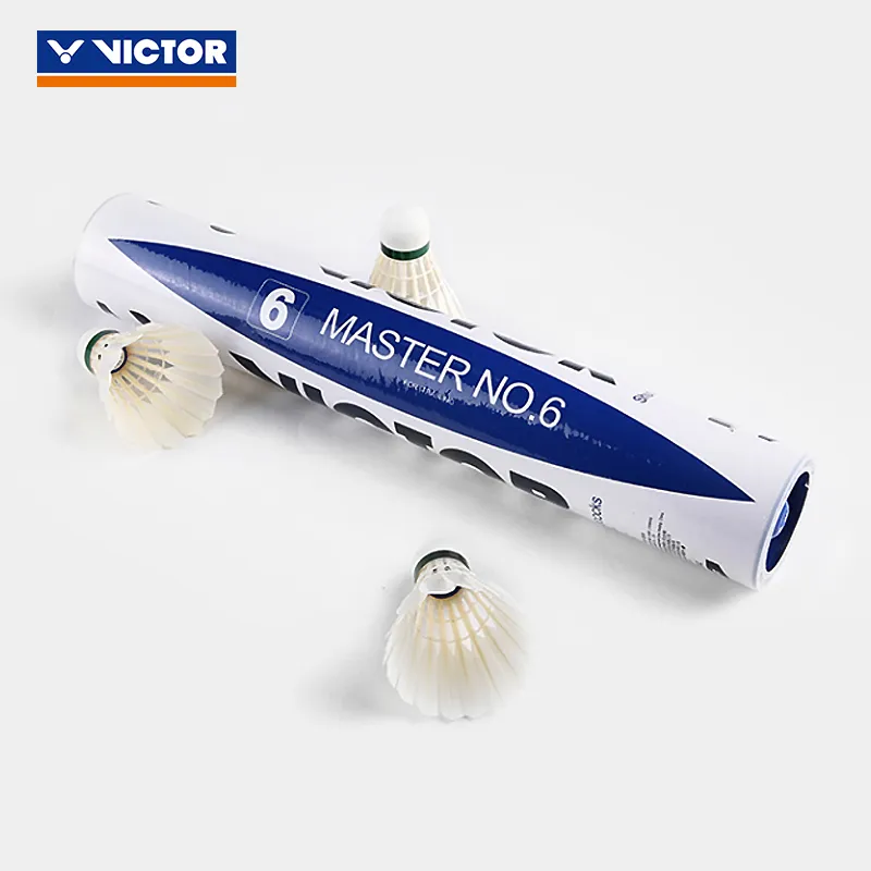 VICTOR Goose Feather Shuttlecock 12 Pack Goose Feather Humped Goose Feather Shuttlecocks-3