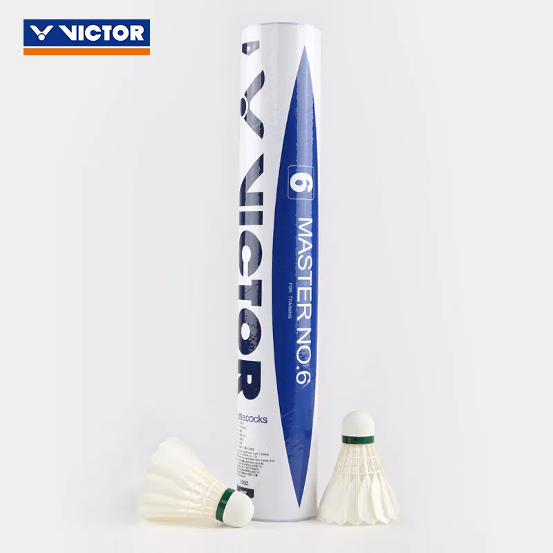 VICTOR Goose Feather Shuttlecock 12 Pack Goose Feather Humped Goose Feather Shuttlecocks-1