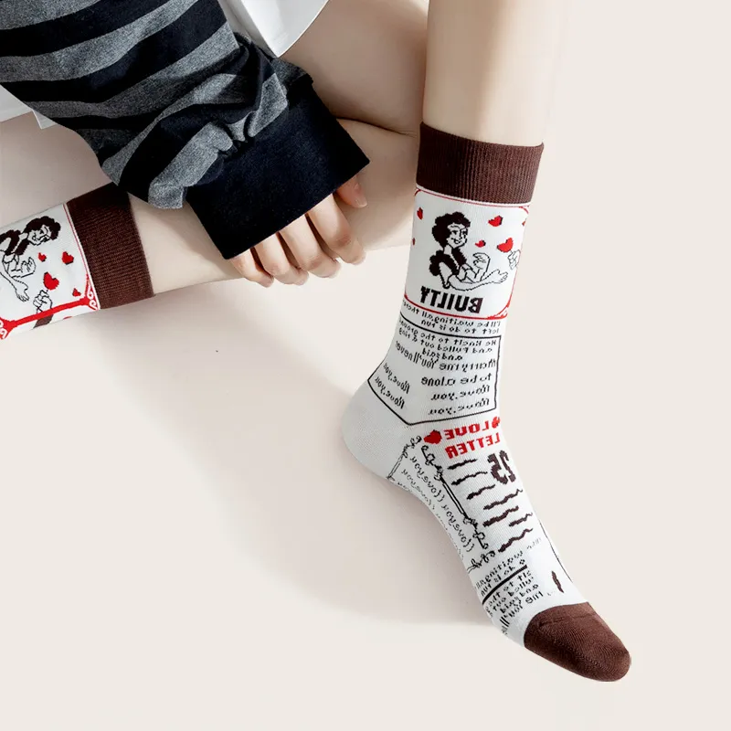 RUMEE FOR Mid Calf Socks Unisex 5 Pack-3