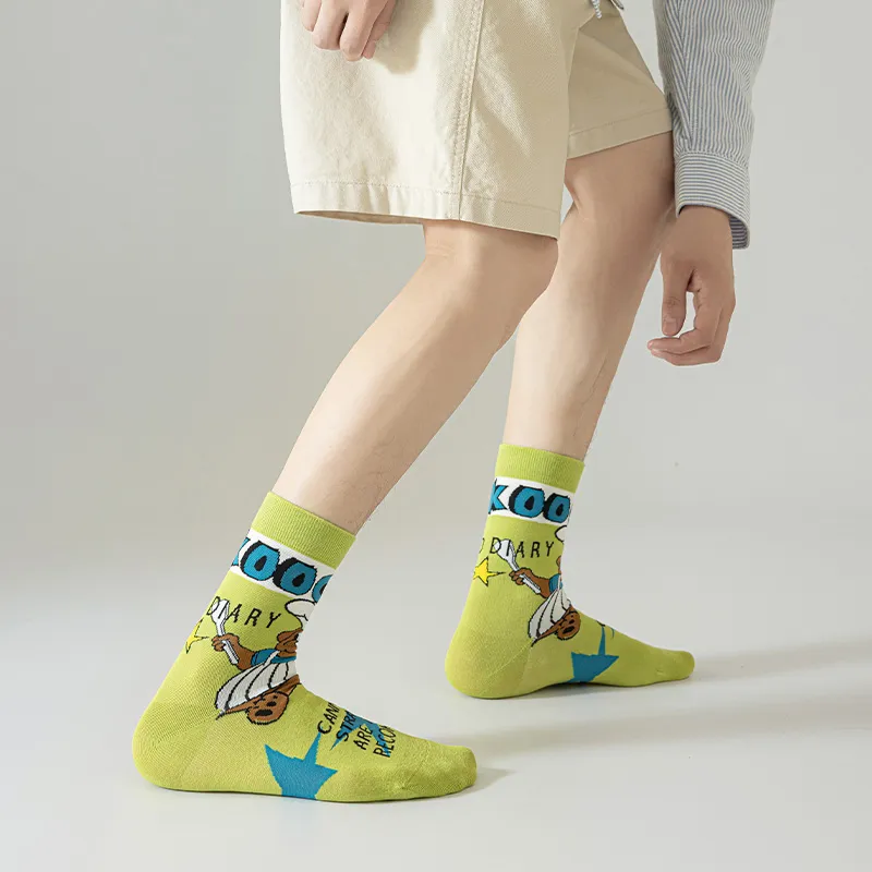 RUMEE FOR Mid Calf Socks Unisex 5 Pack-3