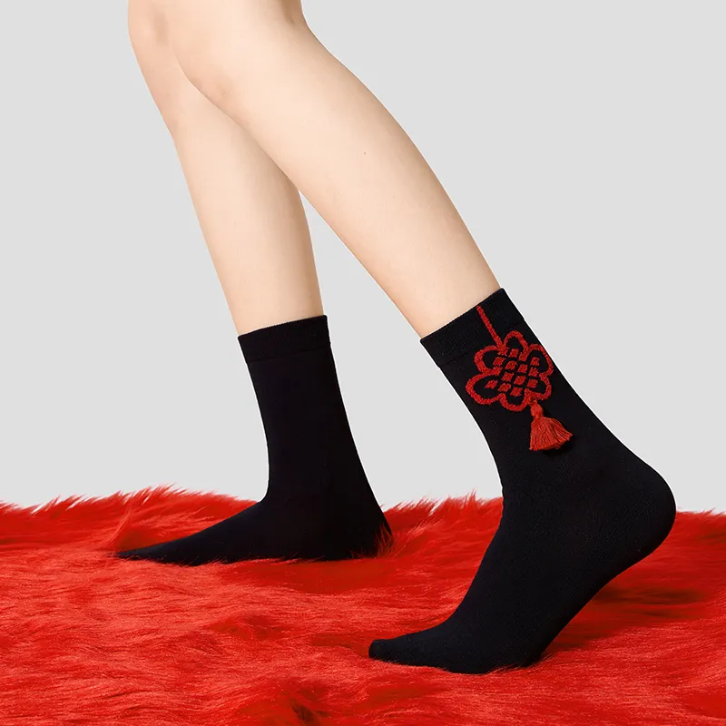 RUMEE FOR Mid Calf Socks Unisex 4 Pack Lots Of Good Luck-4