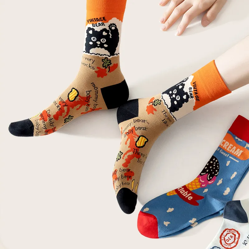 RUMEE FOR Mid Calf Socks Unisex 5 Pack-2