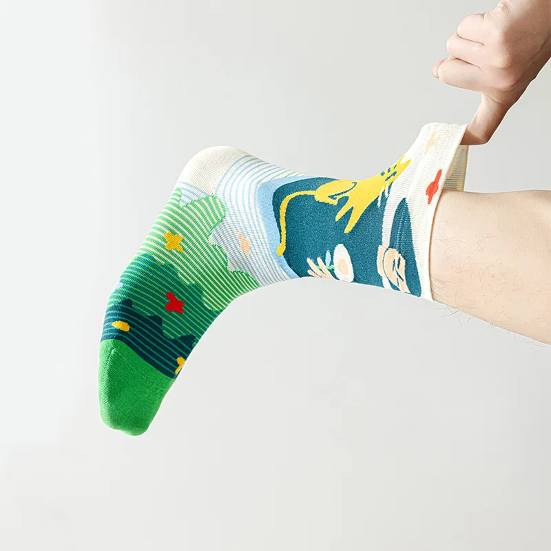 RUMEE FOR Mid Calf Socks Unisex 5 Pack-2