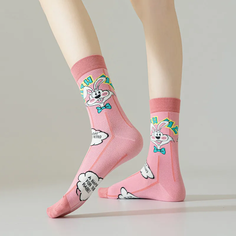 RUMEE FOR Mid Calf Socks Unisex 5 Pack-1
