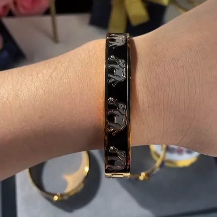 Halcyon Days Brass Bangles Unisex-5