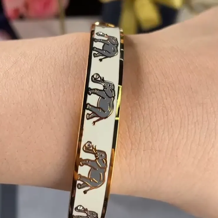 Halcyon Days Brass Bangles Unisex-3