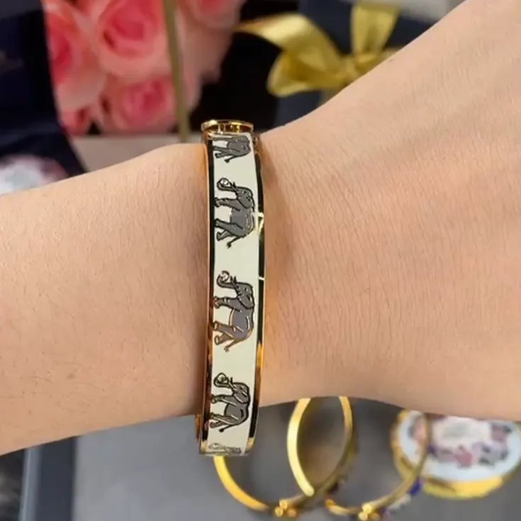 Halcyon Days Brass Bangles Unisex-1