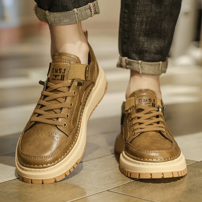 G.N.SHIJIA Wear resistant And Lightweight Low Top Skateboard Shoes Men's-11