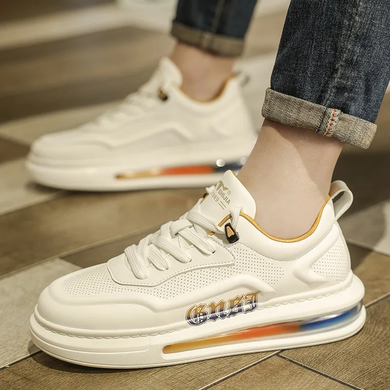 G.N.SHIJIA Lightweight Breathable Height Increasing Low Top Skateboard Shoes Men's-5