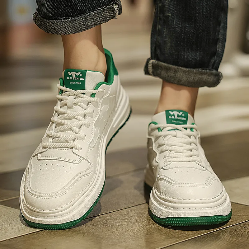 G.N.SHIJIA Slip-Resistant Lightweight Height Increasing Low-Top Skateboard Shoes Men's-2