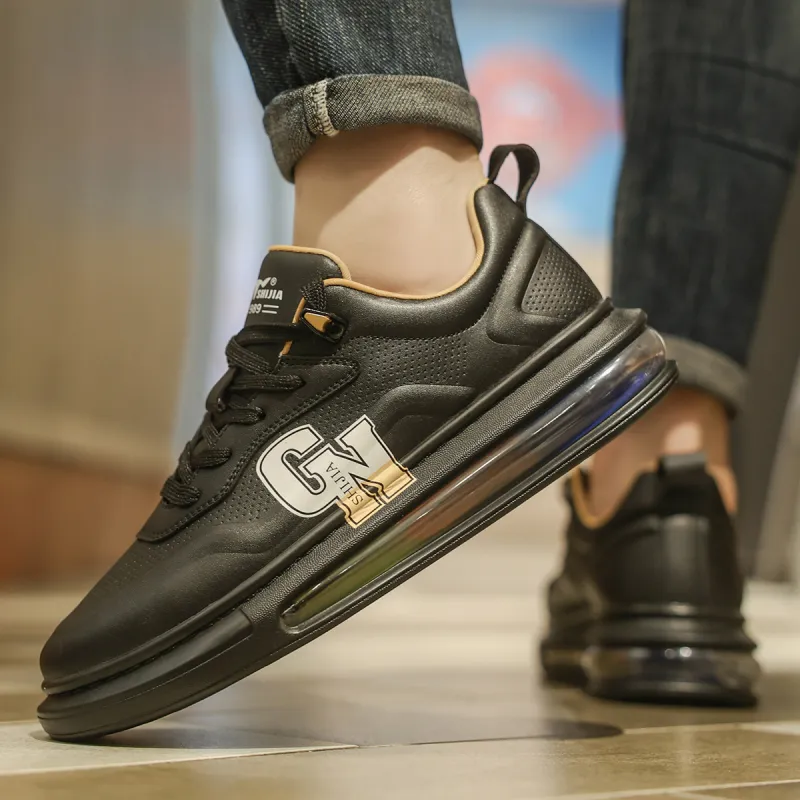 G.N.SHIJIA Slip-Resistant Lightweight Breathable Height Increasing Low-Top Skateboard Shoes Unisex-1