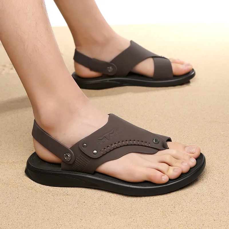 G.N.SHIJIA Stitching Odor Resistant Slip Resistant Flip Flops Men's-10
