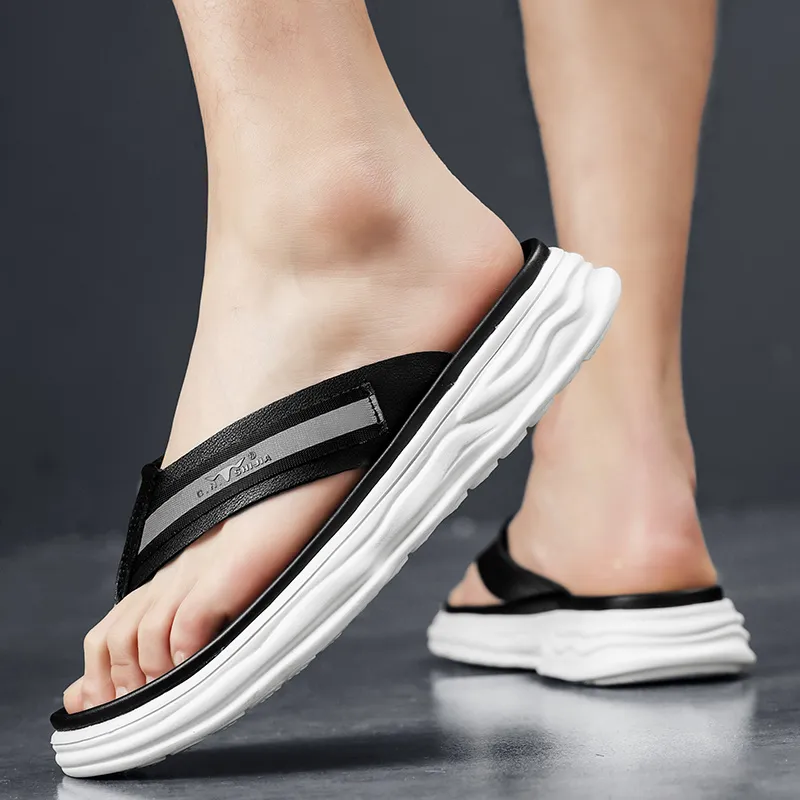 G.N.SHIJIA Stitching Odor Resistant Slip Resistant Flip Flops Men's-4