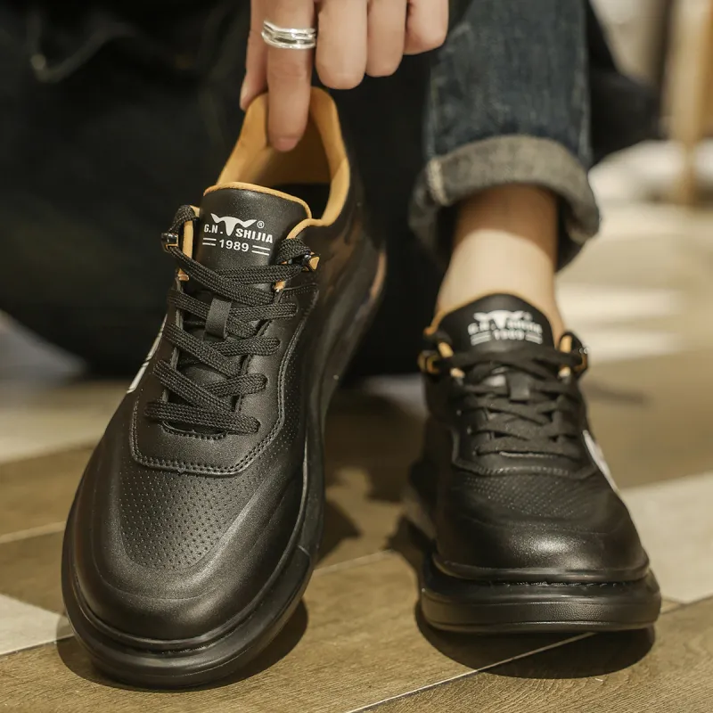 G.N.SHIJIA Slip-Resistant Lightweight Breathable Height Increasing Low-Top Skateboard Shoes Unisex-2