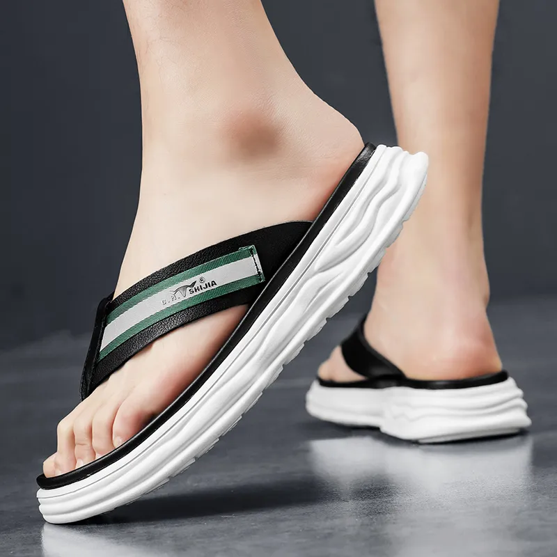 G.N.SHIJIA Stitching Odor Resistant Slip Resistant Flip Flops Men's-10