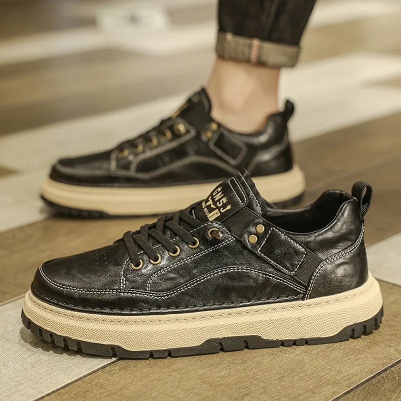G.N.SHIJIA Wear resistant And Lightweight Low Top Skateboard Shoes Men's-3