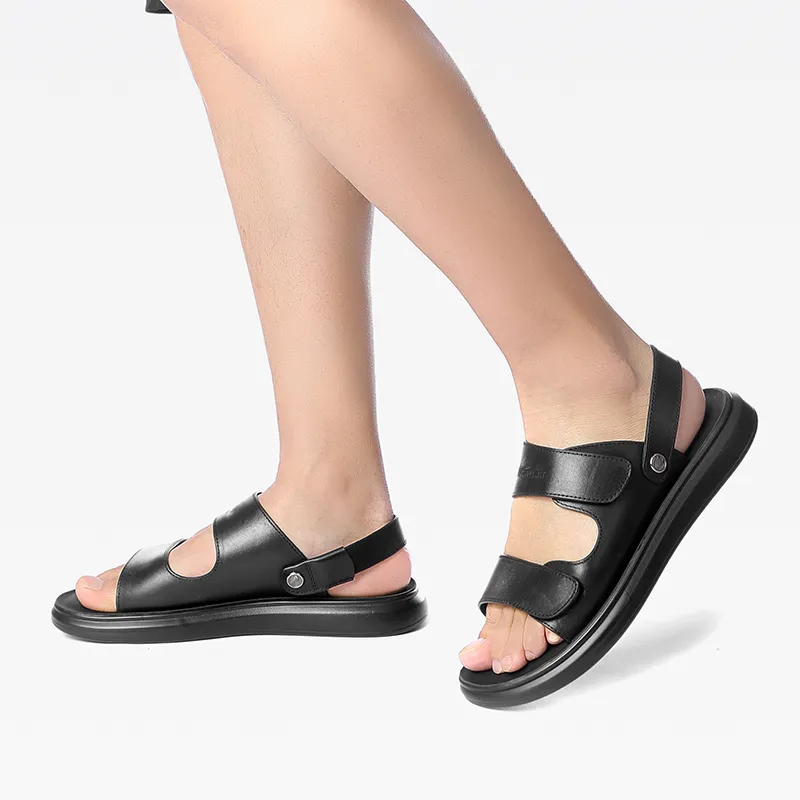 G.N.SHIJIA Beach Sandals Men Black/Brown-2