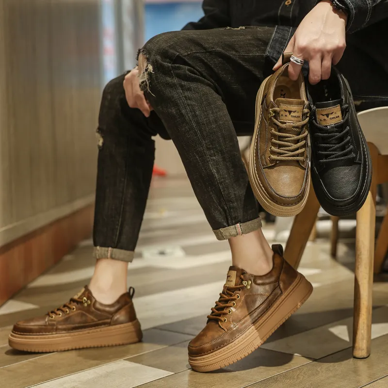 G.N.SHIJIA Wear resistant And Lightweight Low Top Skateboard Shoes Men's-7