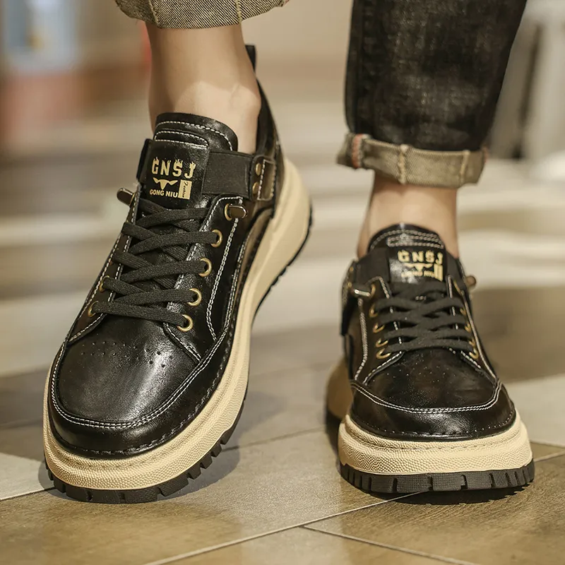 G.N.SHIJIA Wear resistant And Lightweight Low Top Skateboard Shoes Men's-5