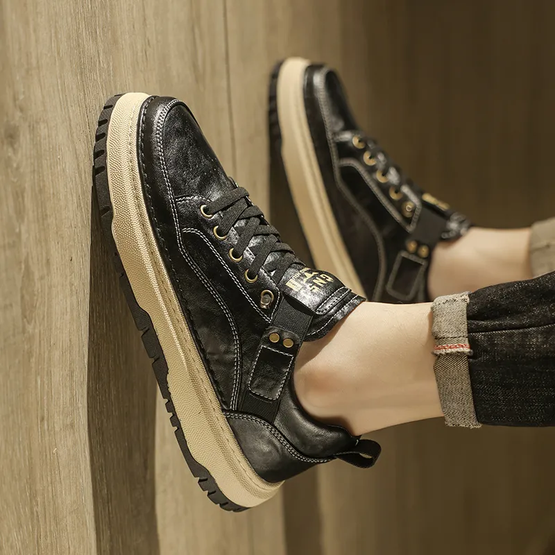 G.N.SHIJIA Wear resistant And Lightweight Low Top Skateboard Shoes Men's-4