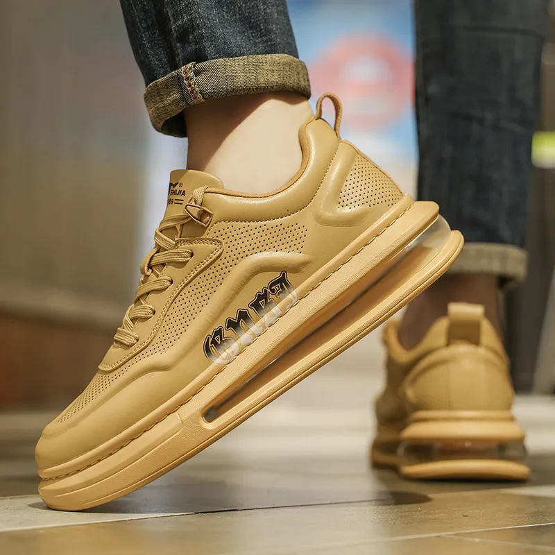 G.N.SHIJIA Lightweight Breathable Height Increasing Low Top Skateboard Shoes Men's-20