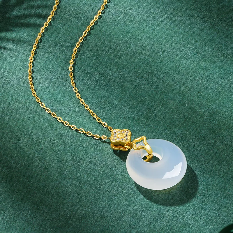 Diamond International Chalcedony Necklaces Women's-5