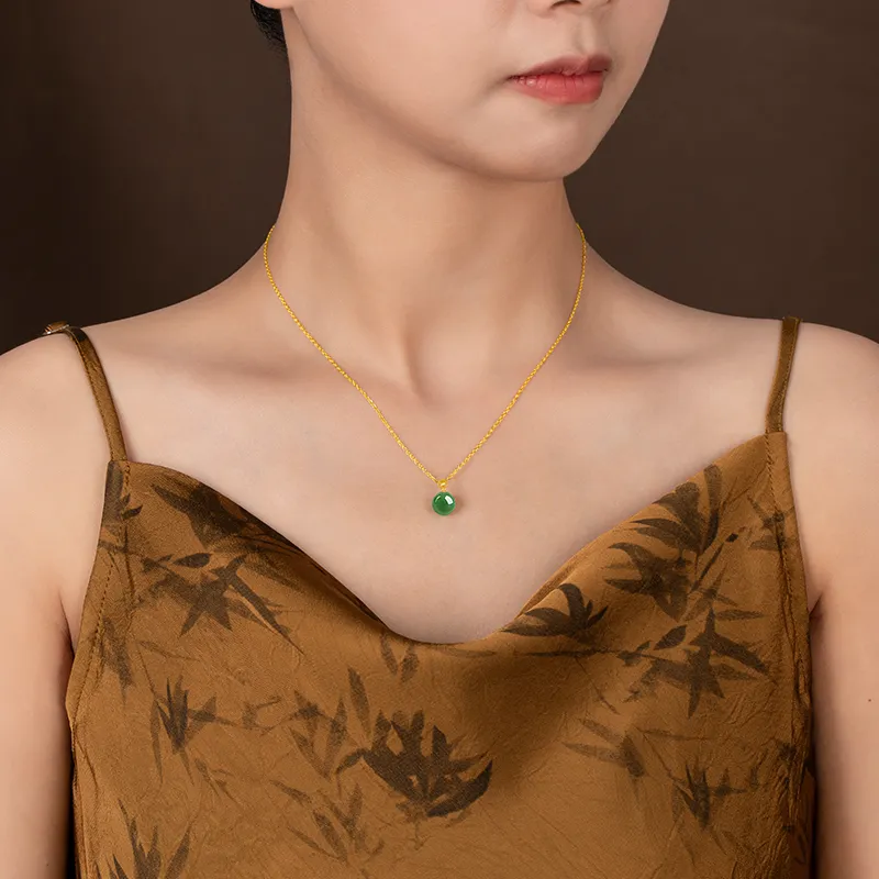 Diamond International Hetian Jade Pendants Jasper Women's-3
