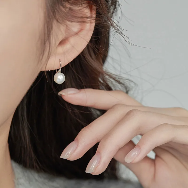 Diamond International Pearl Earrings Women's-3