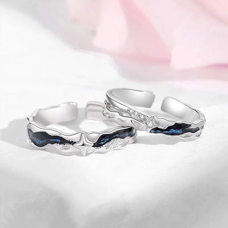 Diamond International 925 Sterling Silver Rings Unisex-4