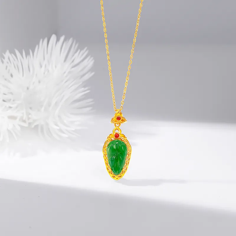 Diamond International Hetian Jade Necklaces Jasper Women's-1