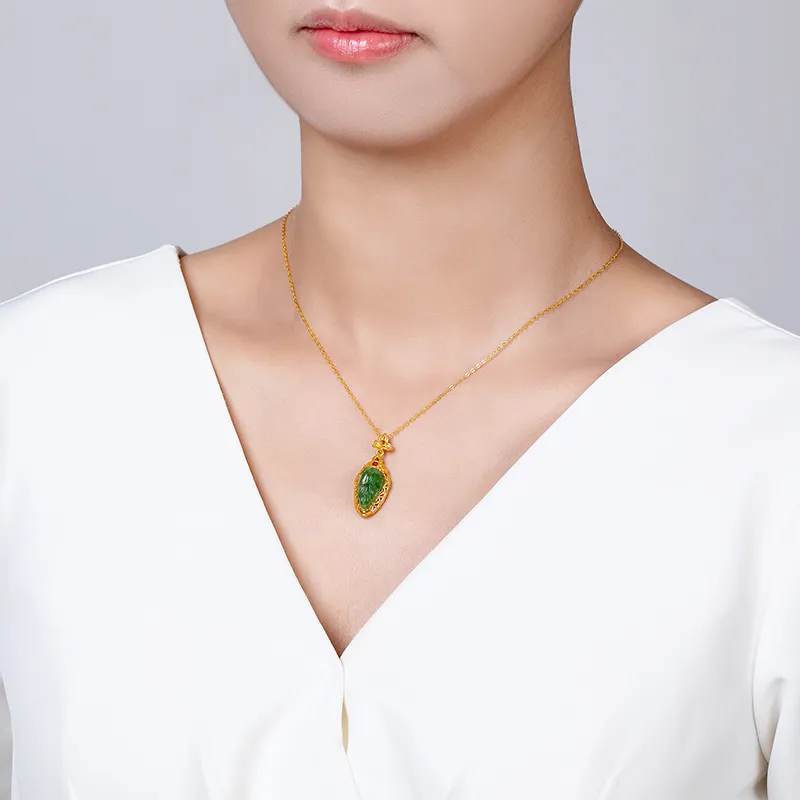 Diamond International Hetian Jade Necklaces Jasper Women's-4