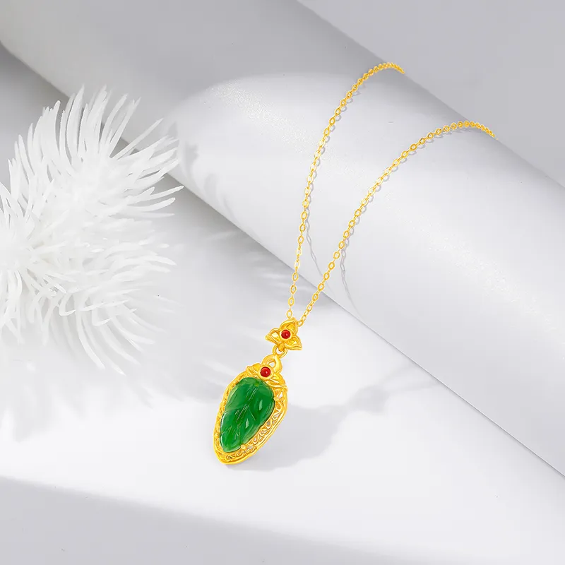 Diamond International Hetian Jade Necklaces Jasper Women's-2