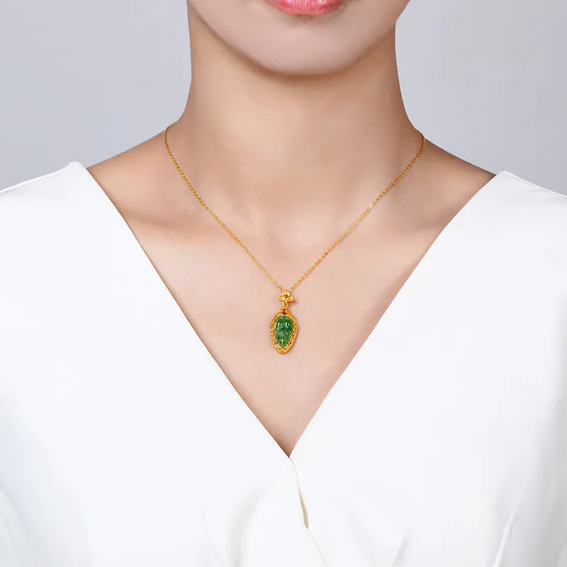 Diamond International Hetian Jade Necklaces Jasper Women's-3
