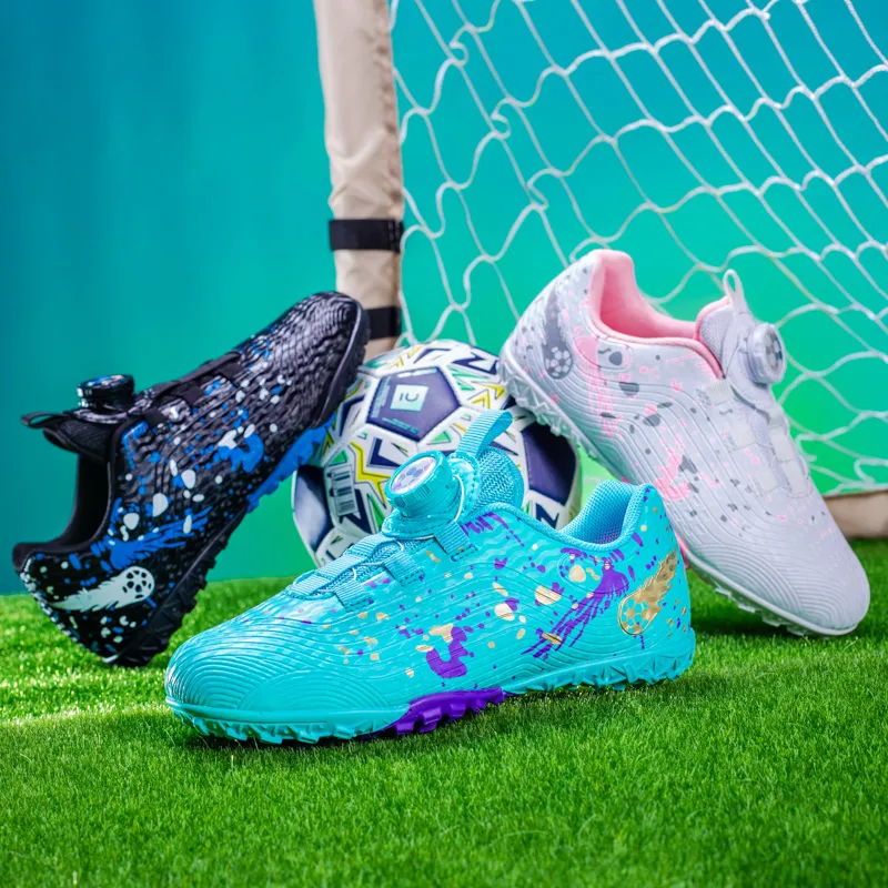 Hicellon TF Rubber Broken Studs Artificial Ground Natural Ground Slip-Resistant Soccer Shoes Unisex-4