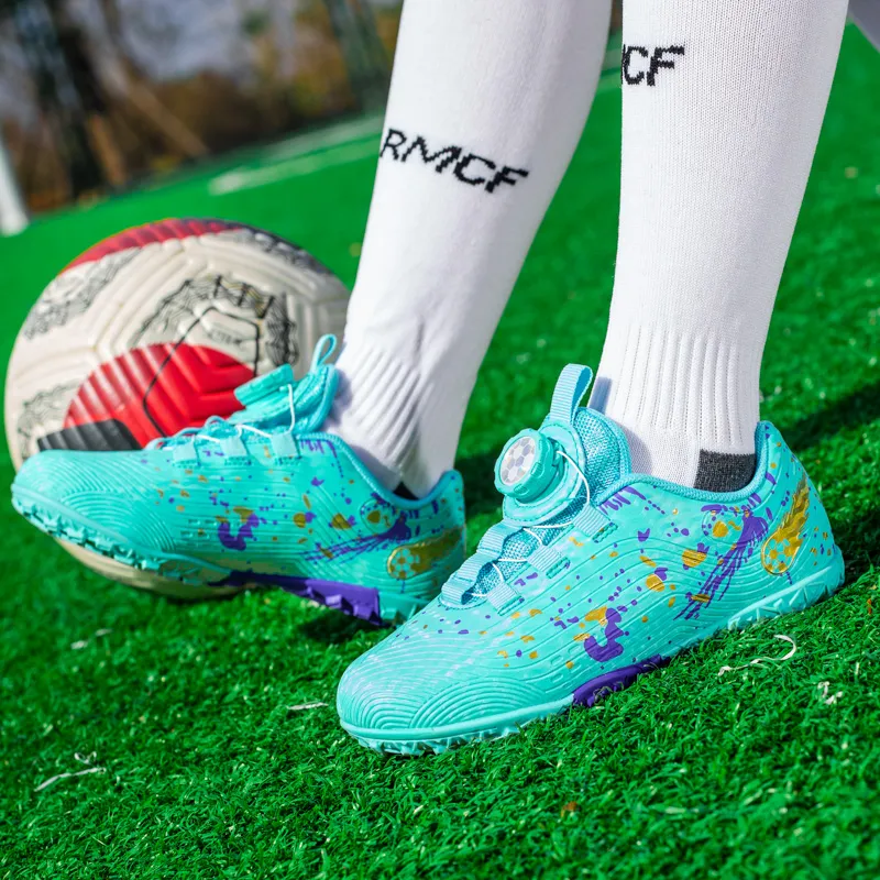 Hicellon TF Rubber Broken Studs Artificial Ground Natural Ground Slip-Resistant Soccer Shoes Unisex-6