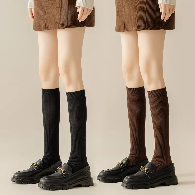 XXLLG Knee High Socks Women's 2 Pack-1